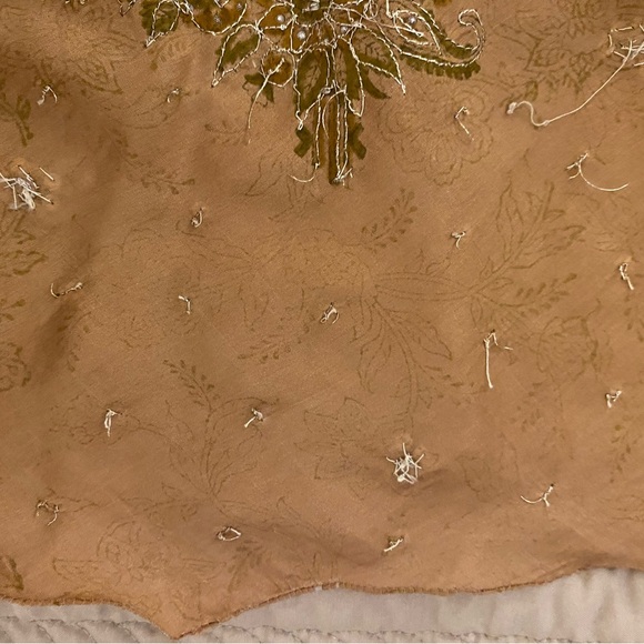 Vintage Casbah Cate Gold Sequined Silk Skirt - Picture 13 of 13